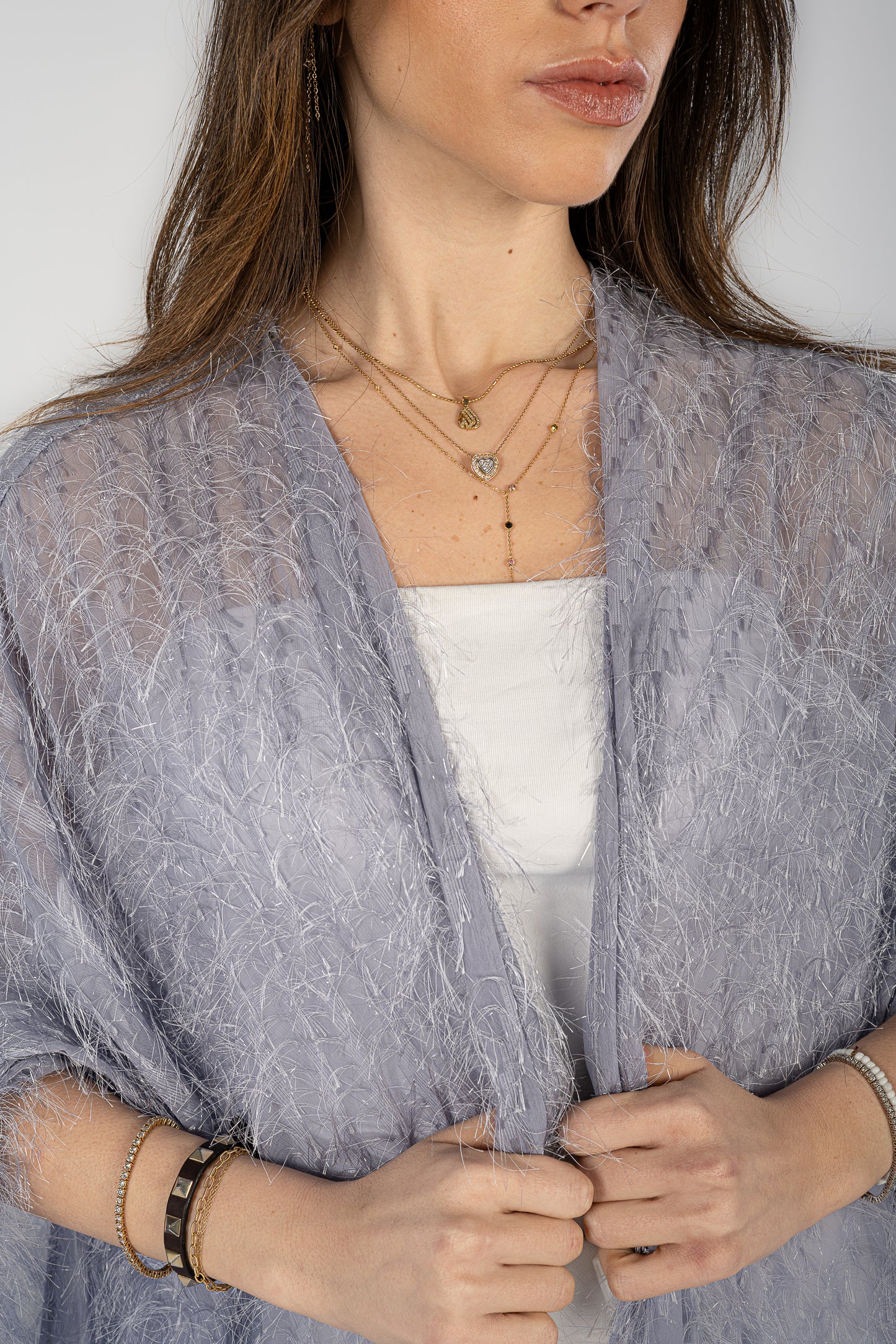 Lavender Feather Kaftan