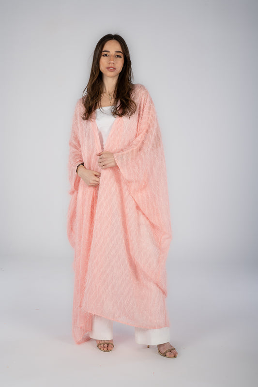 Bubble Gum Feather Kaftan